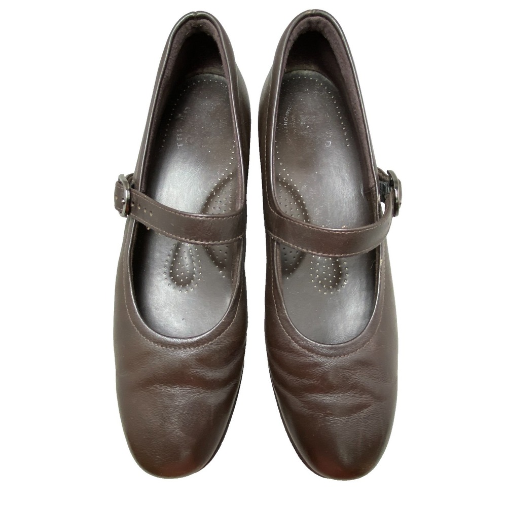 SAS Shoes Women's 7 1/2 Small Mary Jane Brown Leather Maria Tripad Comfort‎